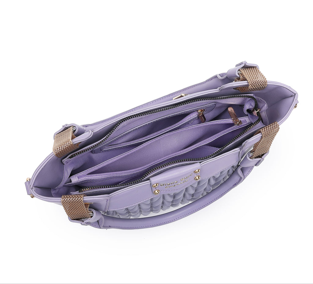 MPORIO Stylish Women's Purple Tote Handbags