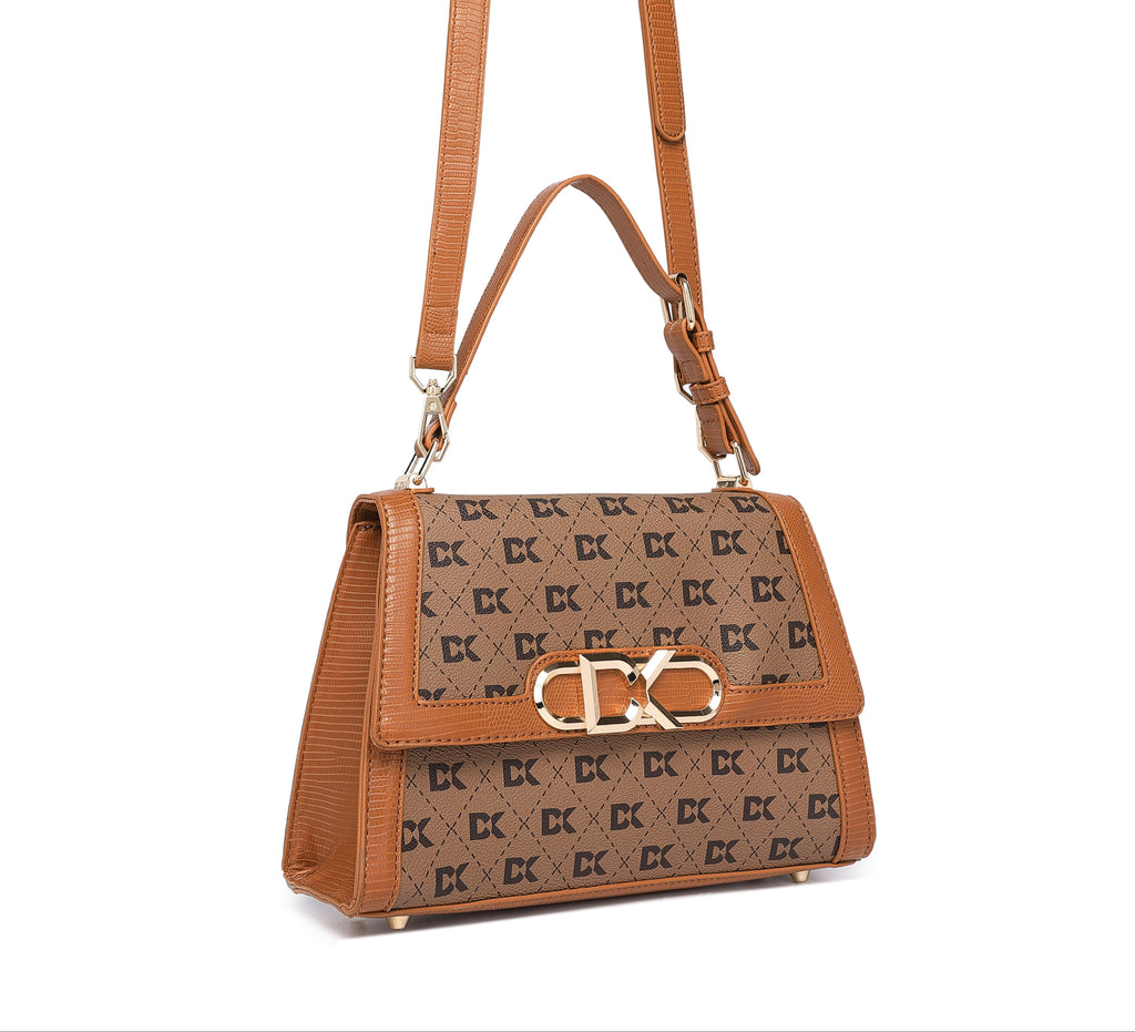 Infinity TAN Satchel Handbag