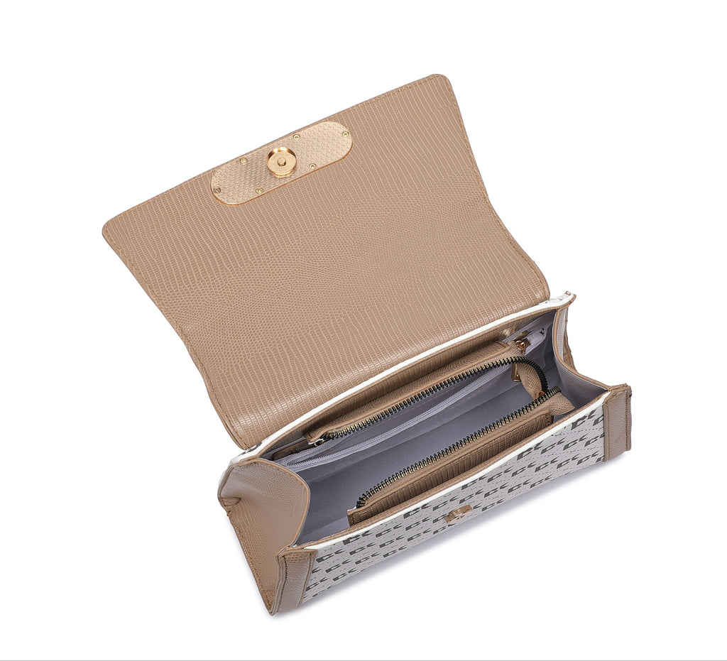 Infinity KHAKI Satchel Handbag
