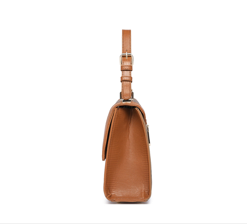 Infinity TAN Satchel Handbag