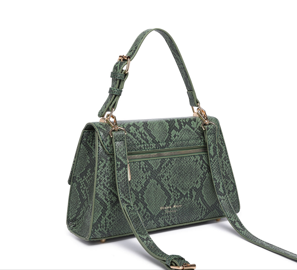 Infinity Green Satchel bag