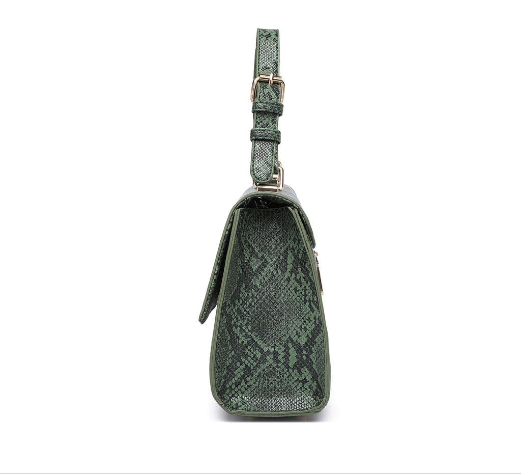 Infinity Green Satchel bag
