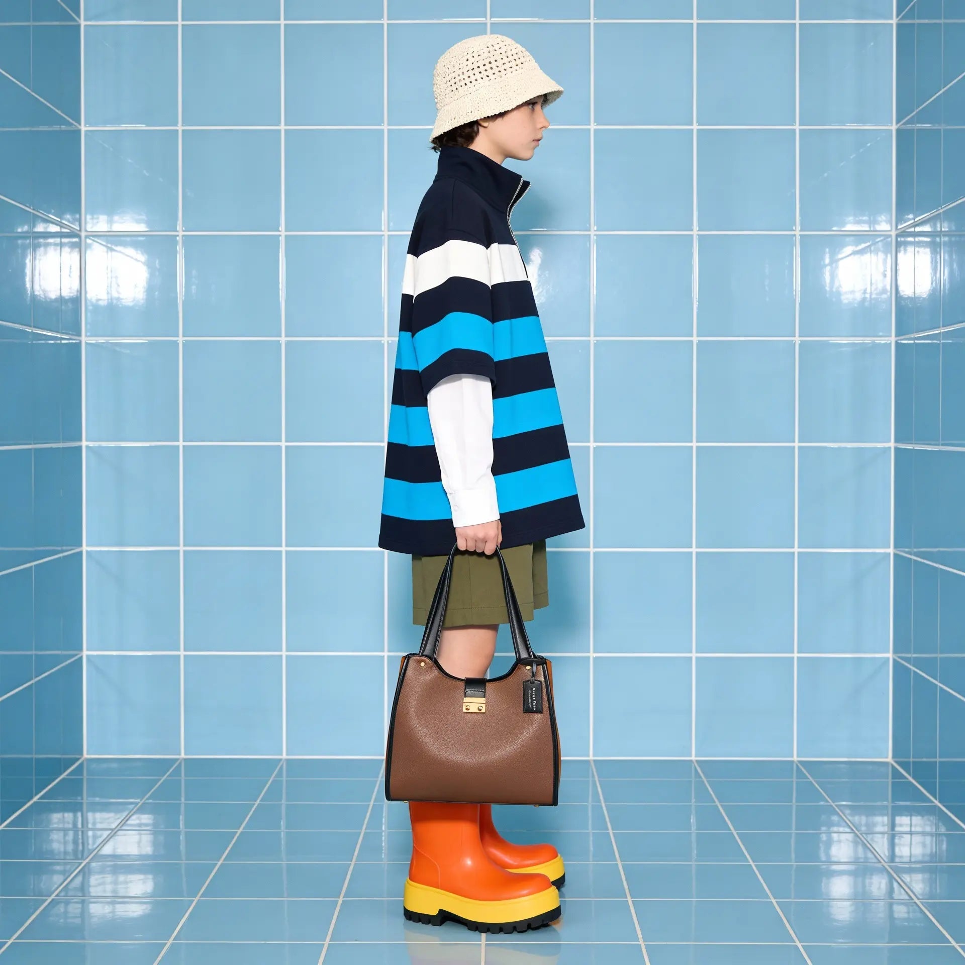 DENICE MAROON EMPORIO TOTE BAG