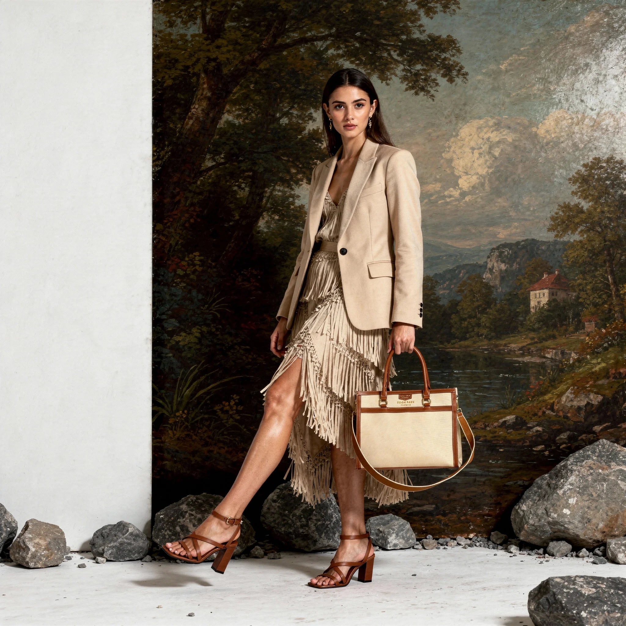 Orange Work Tote Bags with laptop compartment