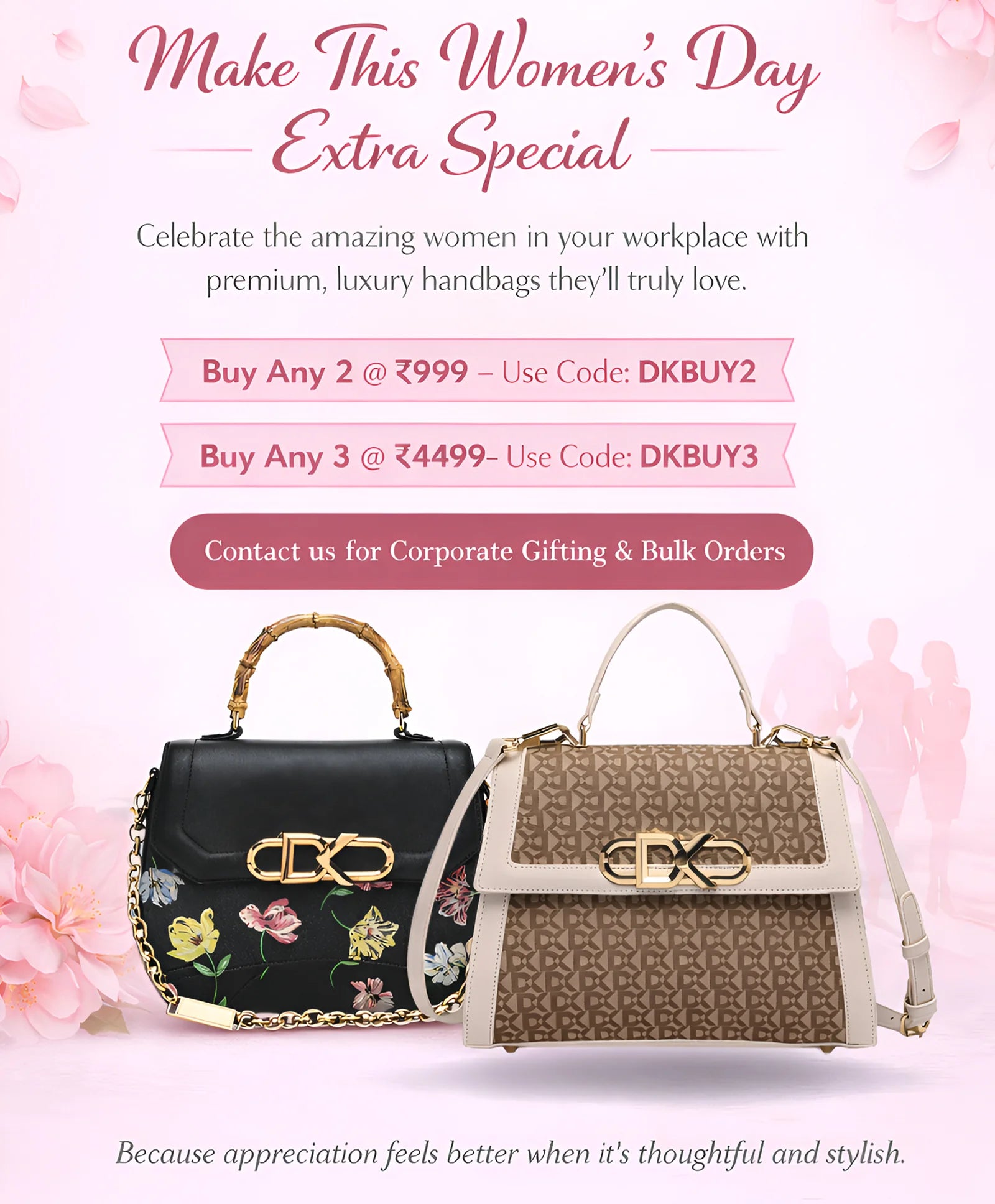 Diana Korr Handbag offers for Womens Day