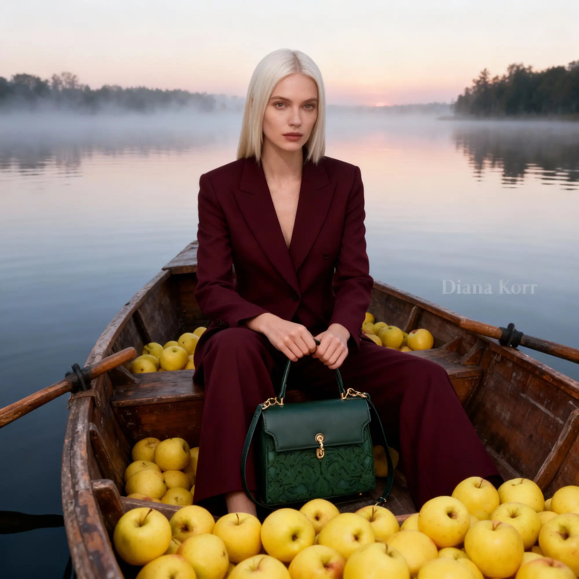 EMPORIO EMBOSSED MESSENGER HANDBAG