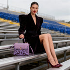 EMPORIO EMBOSSED MESSENGER HANDBAG