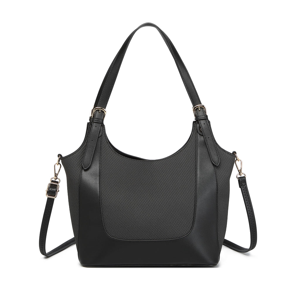 EMPORIO Layla Women Black Tote Handbag