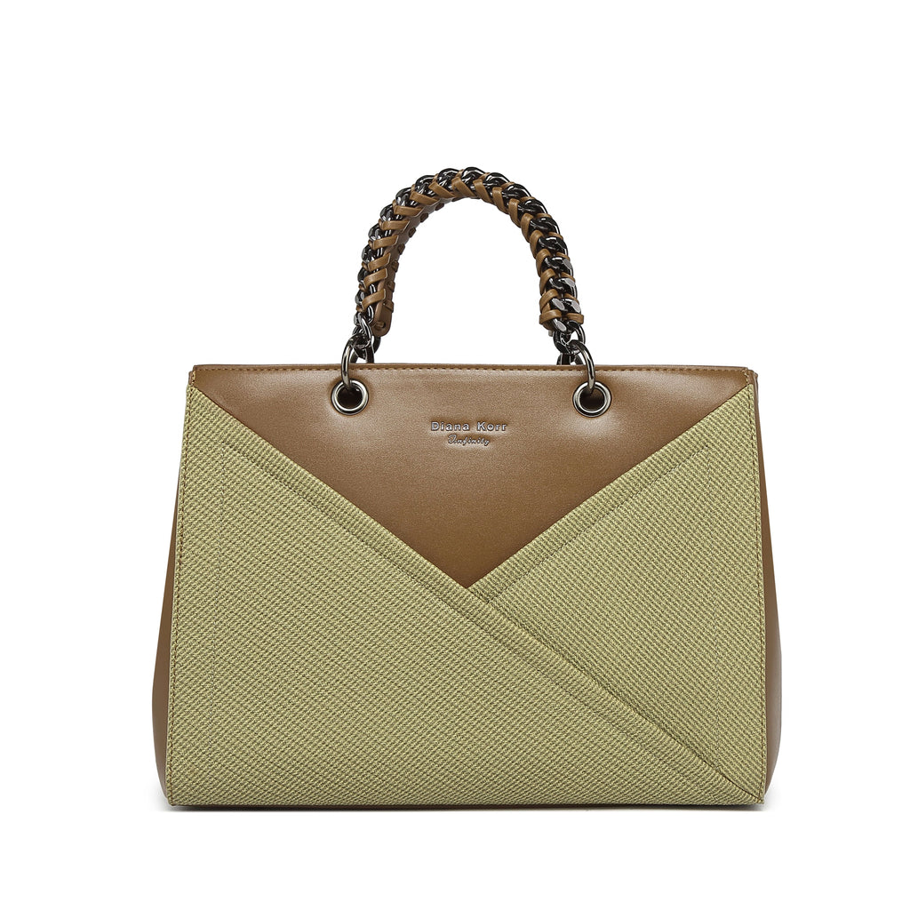 INFINITY CAMEO Women Green Handbag