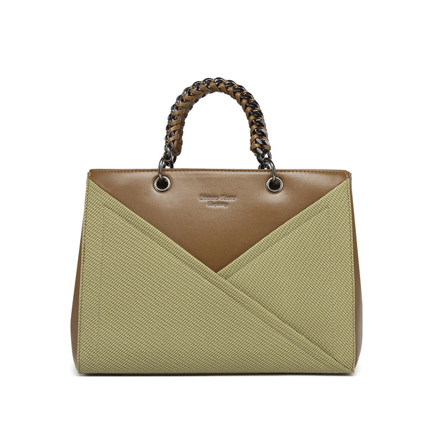 INFINITY CAMEO Women Green Handbag