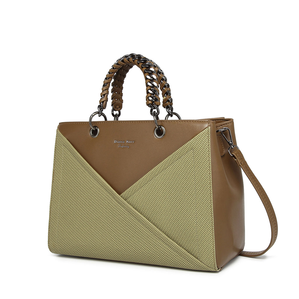 INFINITY CAMEO Women Green Handbag