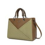 INFINITY CAMEO Women Green Handbag