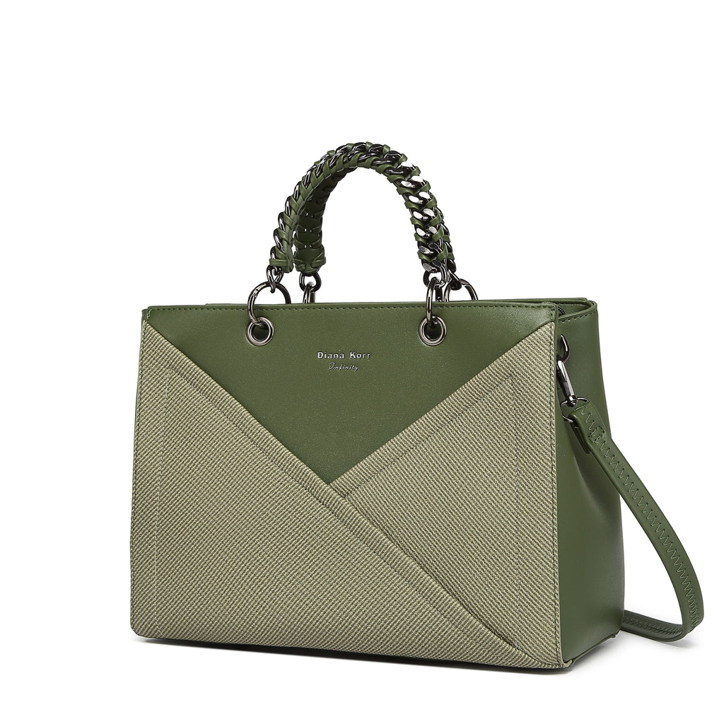 INFINITY CAMEO Women Dark Green Handbag
