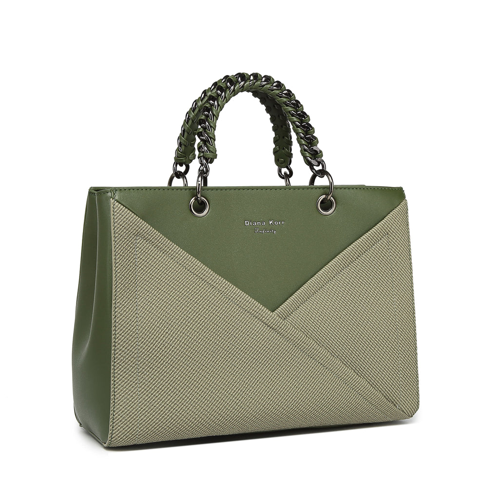 INFINITY CAMEO Women Dark Green Handbag