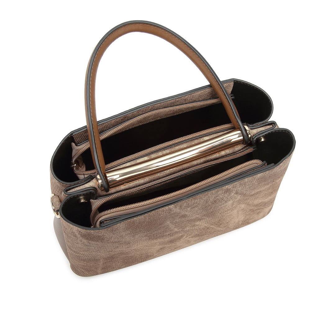 LIANA Brown Classic Handbag