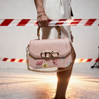 INFINITY FLORAL SATCHEL BAG - Diana Korr 