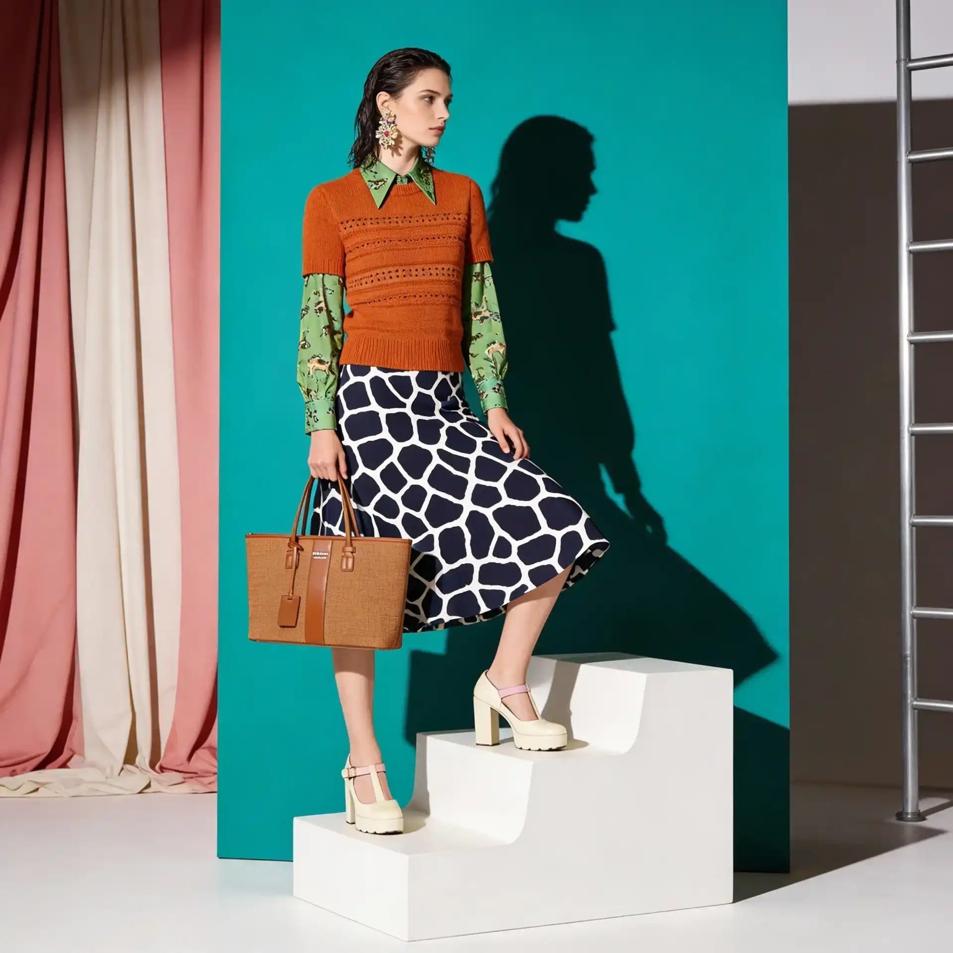 PEARL BLACK CLASSIC TOTE BAG - Diana Korr 