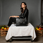 EMPORIO BLACK TOTE BAG - Diana Korr 