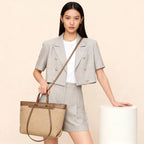 Khaki classic Hazel Tote Bag for office